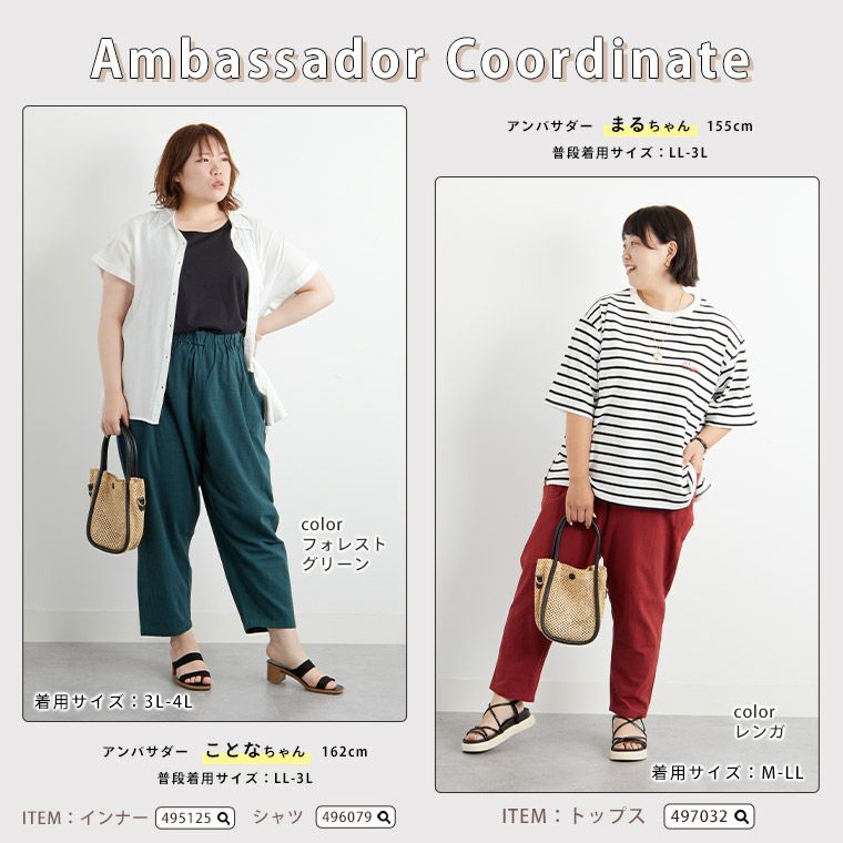 極美品 GANRYU ウエスト紐 サルエルパンツ サイズM 大きいサイズ レディース ストライプサルエルパンツ fem-447